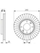 BOSCH 0 986 479 353 Тормозной диск