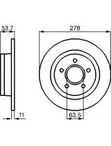BOSCH 0 986 479 070 Тормозной диск