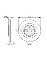 BOSCH 0 986 479 552 Тормозной диск