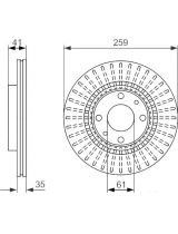 BOSCH 0 986 479 833 Тормозной диск