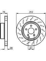 BOSCH 0 986 478 471 Тормозной диск