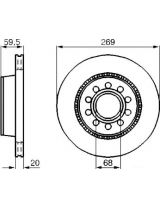 BOSCH 0 986 478 614 Тормозной диск