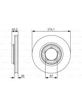 BOSCH 0 986 479 S79 Тормозной диск