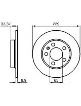 BOSCH 0 986 478 481 Тормозной диск