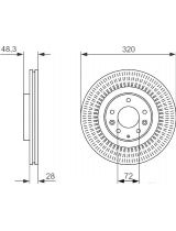 BOSCH 0 986 479 795 Тормозной диск