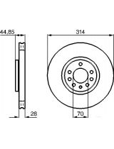 BOSCH 0 986 479 143 Тормозной диск
