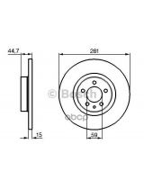 BOSCH 0 986 478 668 Тормозной диск