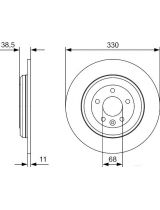 BOSCH 0 986 479 W01 Тормозной диск
