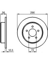 BOSCH 0 986 479 102 Тормозной диск