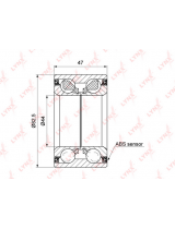 Lynxauto WB-1190 Подшипник ступицы комплект