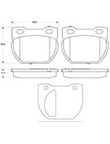TRW GDB1666 Колодки дисковые задние