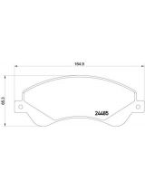 Textar 2448501 Колодки дисковые передние