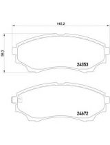Textar 2435301 Колодки дисковые передние