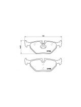 BREMBO P06025 Колодки дисковые задние