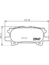 NISSHINBO NP1028 Колодки дисковые задние
