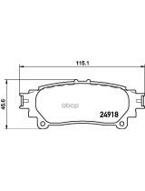 NISSHINBO NP1111 Колодки дисковые задние