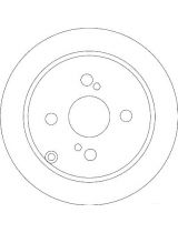 TRW DF4404 Тормозной диск задний