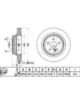 ATE 24.0124-0240.1 Тормозной диск передний