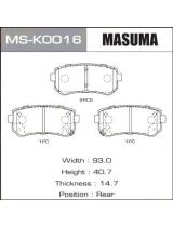 Masuma MSK0016 Колодки дисковые