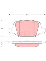 TRW GDB1384 Колодки дисковые задние