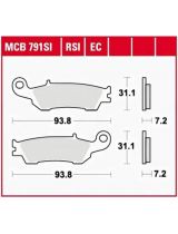 TRW MCB791SI Колодки дисковые передние