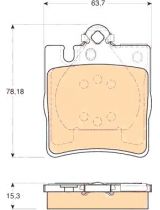 TRW GDB1334 Колодки дисковые задние