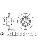 ATE 24.0128-0135.1 Тормозной диск