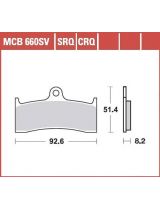 TRW MCB660SV Колодки дисковые
