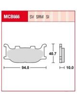 TRW MCB666 Колодки дисковые передние