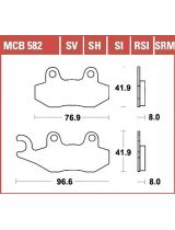 TRW MCB582SI Колодки дисковые передние