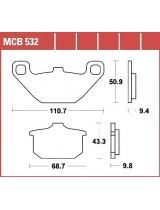 TRW MCB532 Колодки дисковые передние