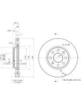 BREMBO 09.5843.34 Тормозной диск передний