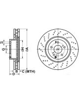 ATE 24.0132-0137.1 Тормозной диск передний