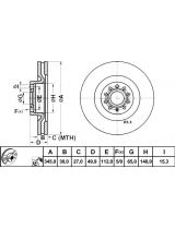 ATE 24.0130-0115.1 Тормозной диск передний