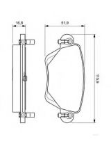 BOSCH 0 986 494 046 Колодки дисковые
