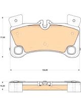 TRW GDB1775 Колодки дисковые задние