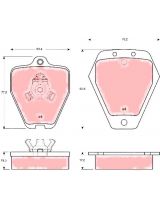 TRW GDB1323 Колодки дисковые передние