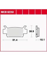 TRW MCB823SI Колодки дисковые