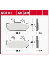 TRW MCB751SH Колодки дисковые