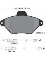 Textar 2163201 Колодки дисковые