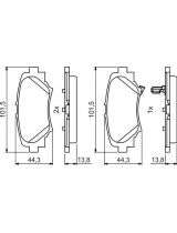 BOSCH 0 986 494 803 Колодки дисковые задние