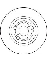 TRW DF2742 Тормозной диск передний