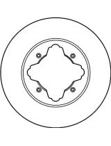 TRW DF2024 Тормозной диск передний