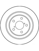 TRW DF3092 Тормозной диск задний