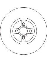 TRW DF4272 Тормозной диск задний