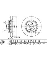 ATE 24.0128-0217.1 Тормозной диск передний