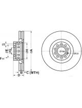 ATE 24.0130-0183.1 Тормозной диск передний