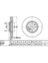ATE 24.0126-0159.1 Тормозной диск передний