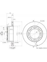 BREMBO 09.7263.20 Тормозной диск задний