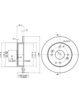 BREMBO 08.5803.10 Тормозной диск задний